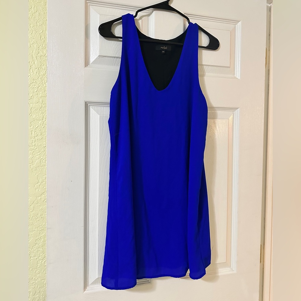 Mabel Royal Blue Sleeveless Shift Dress
